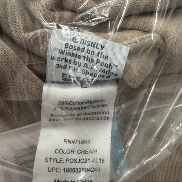 Winnie The Pooh Women's Character Full-Zip Hoodie size L - Picture 4 of 8